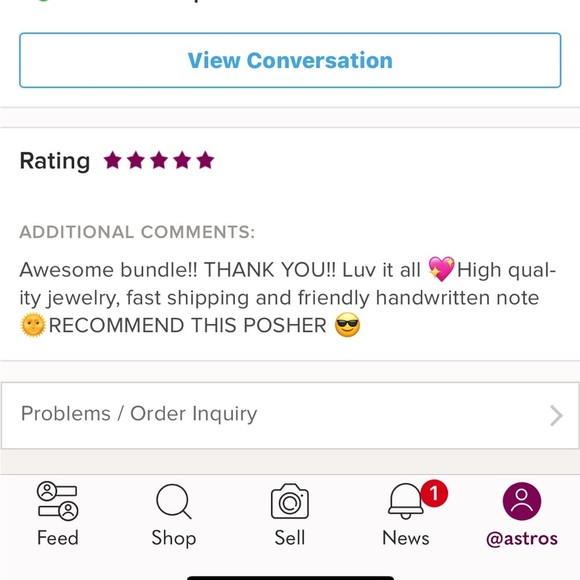 Five-Star Customer Review - Picture 1 of 1